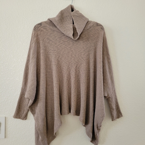 FP Beach Ribbed Mock Neck.Open Back Sweater XS - Picture 1 of 7
